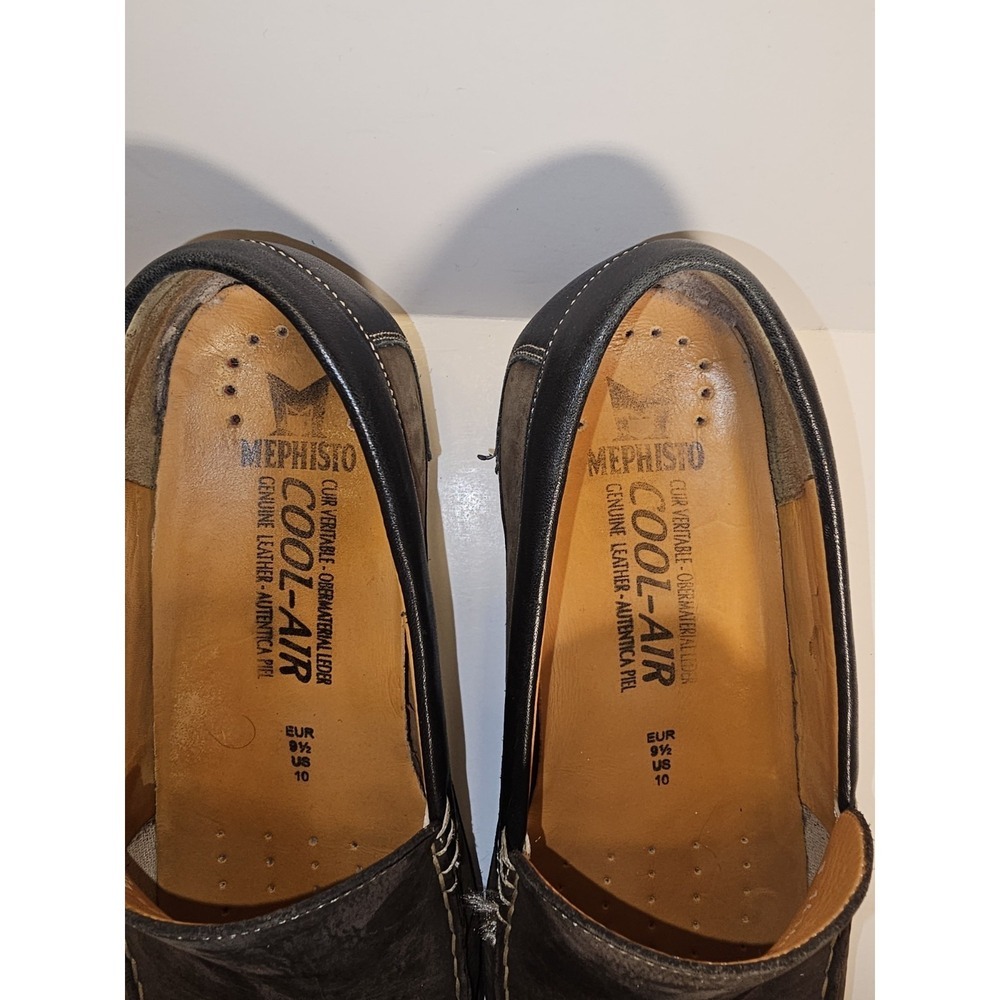 Mephisto Men's Brown Suede Leather Slip-On Loafer Shoes Size 10 - Picture 2 of 10